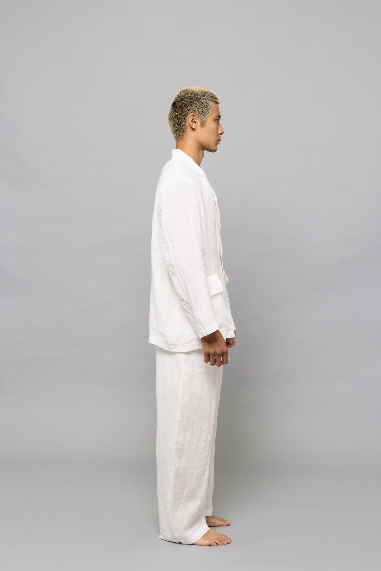 Soft Linen Blazer White