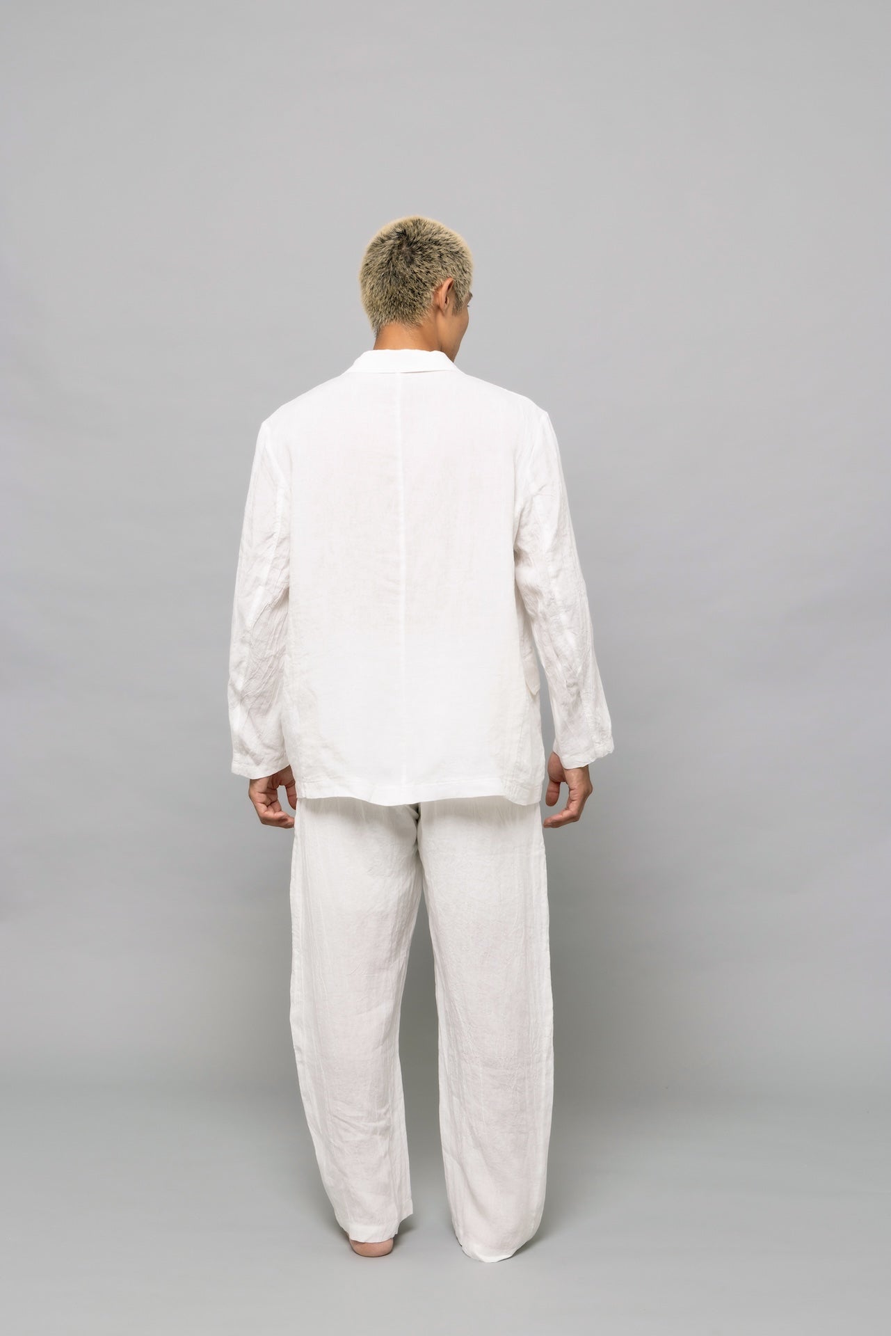 Soft Linen Blazer White