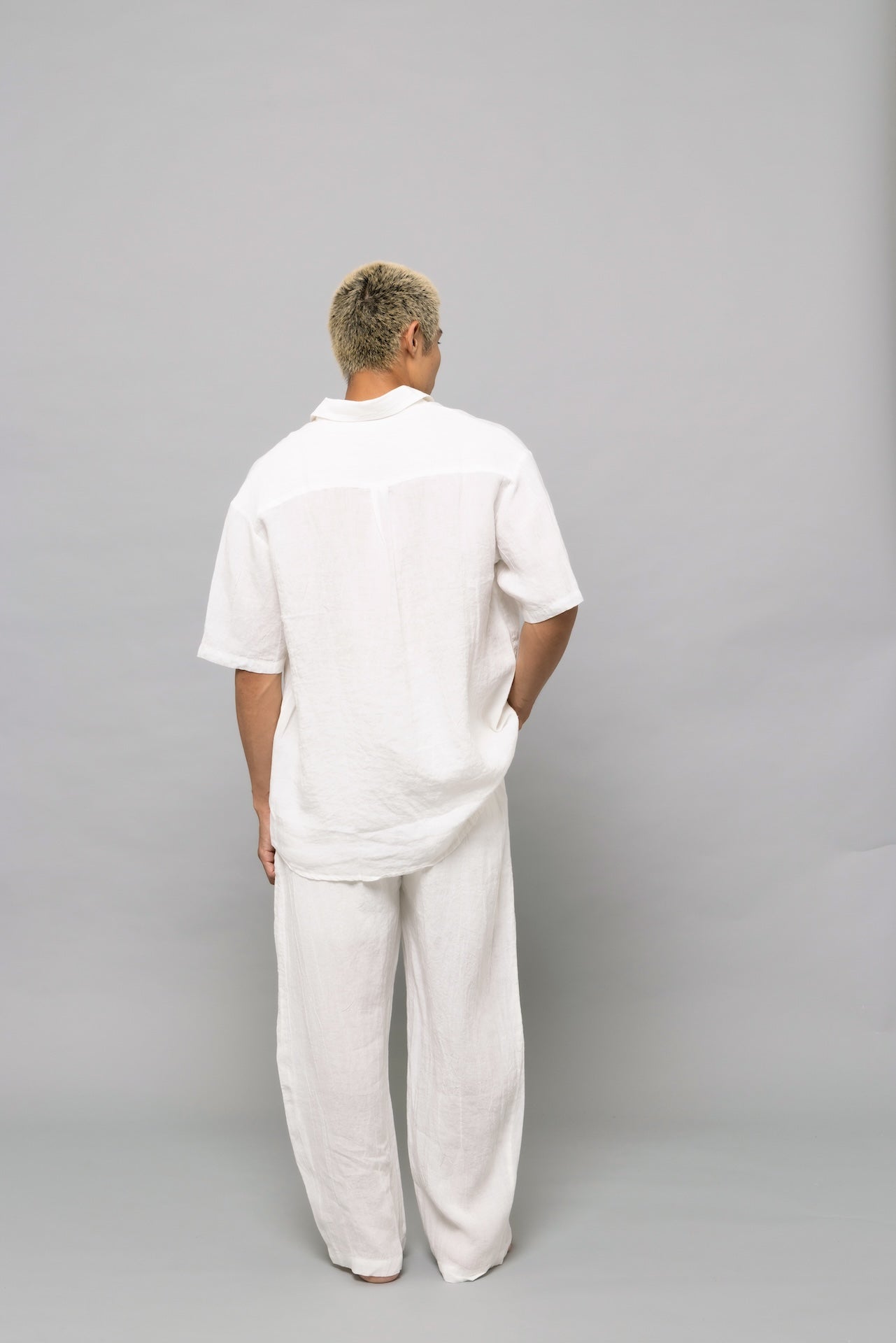 Light Linen Shirt in White