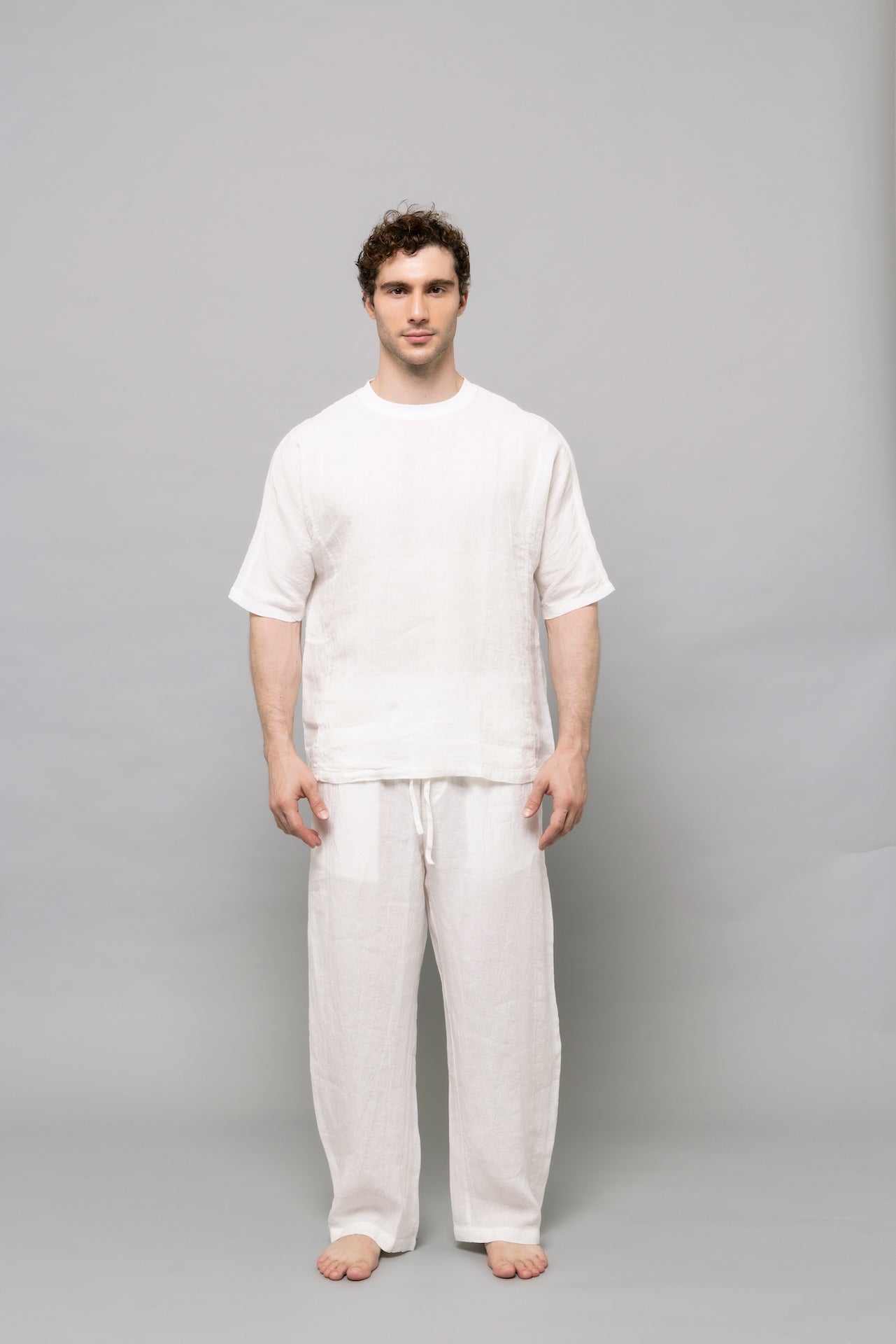 Essential Linen T-Shirt in White