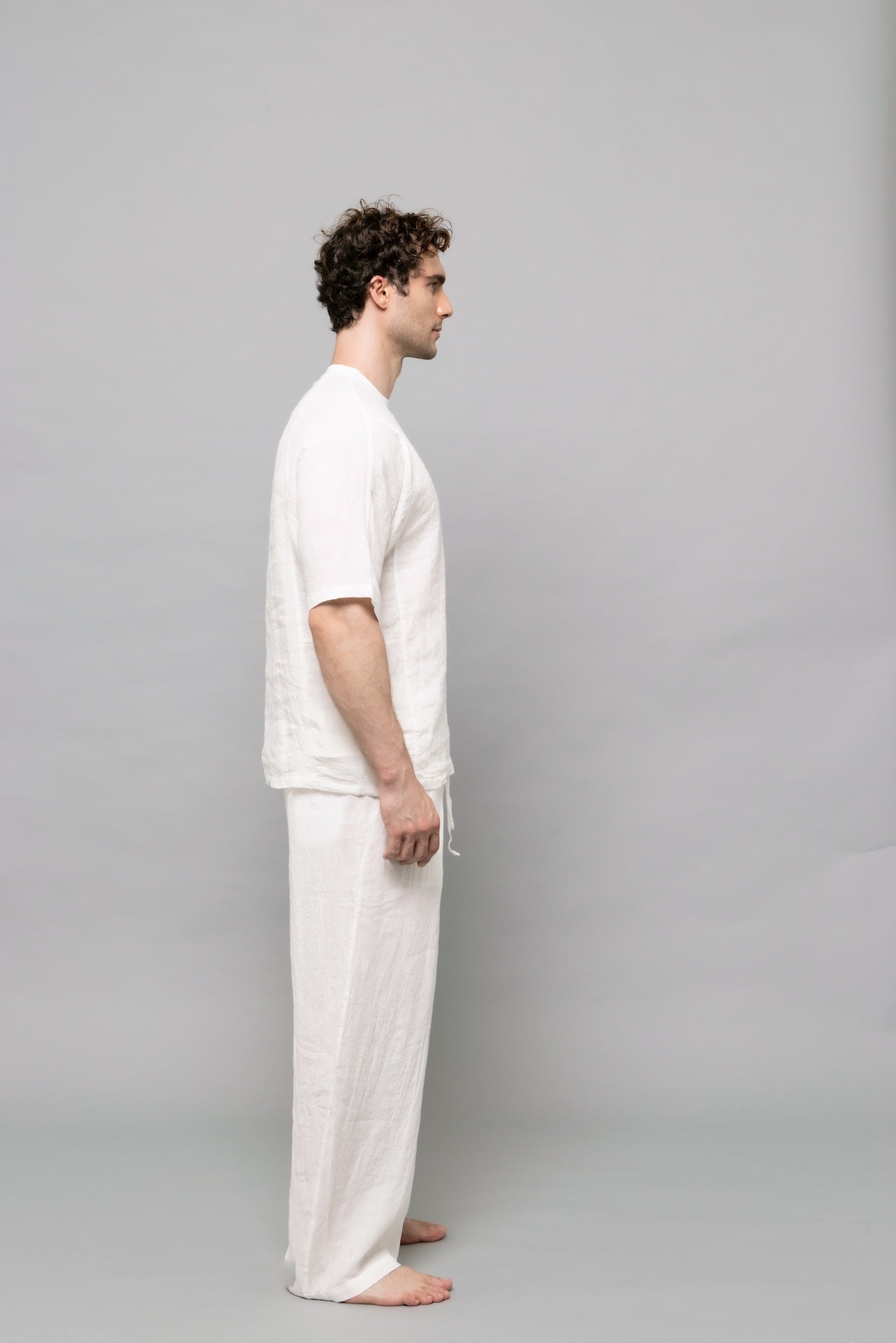 Essential Linen T-Shirt in White