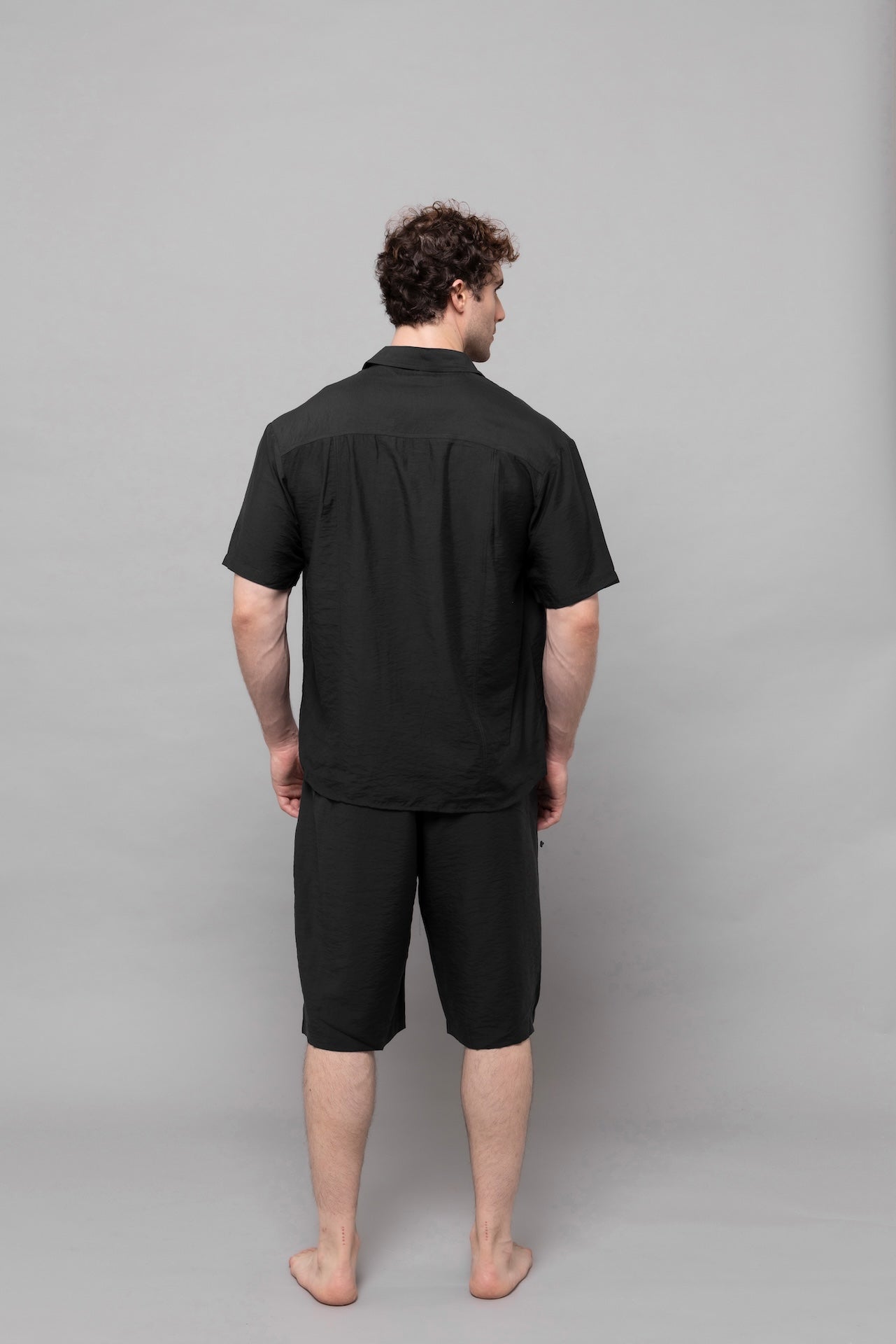 Fluid Cupro Shirt in Black