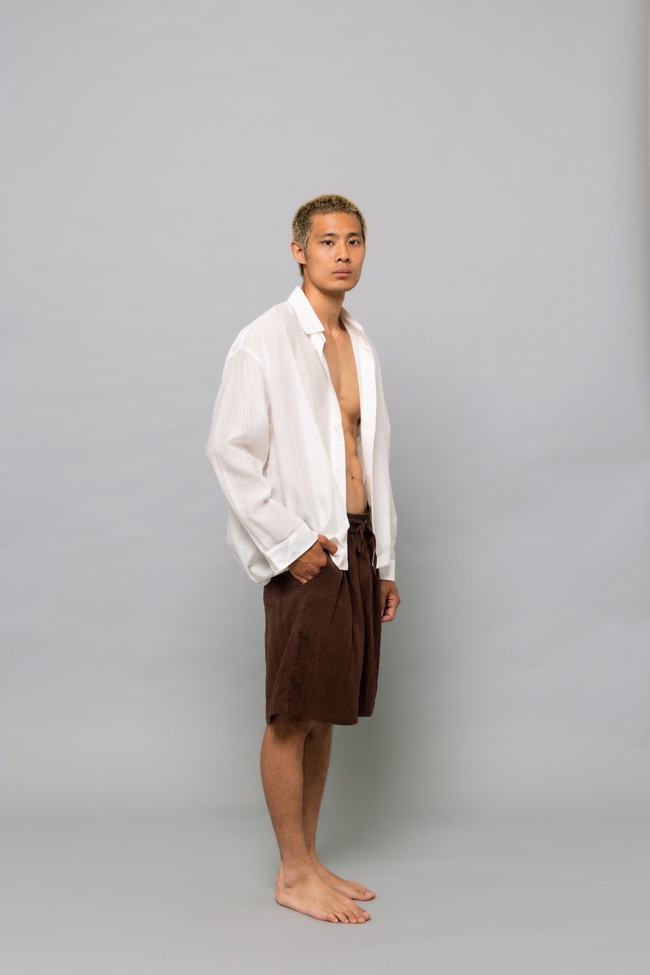 Fluid Cupro Jacket in White