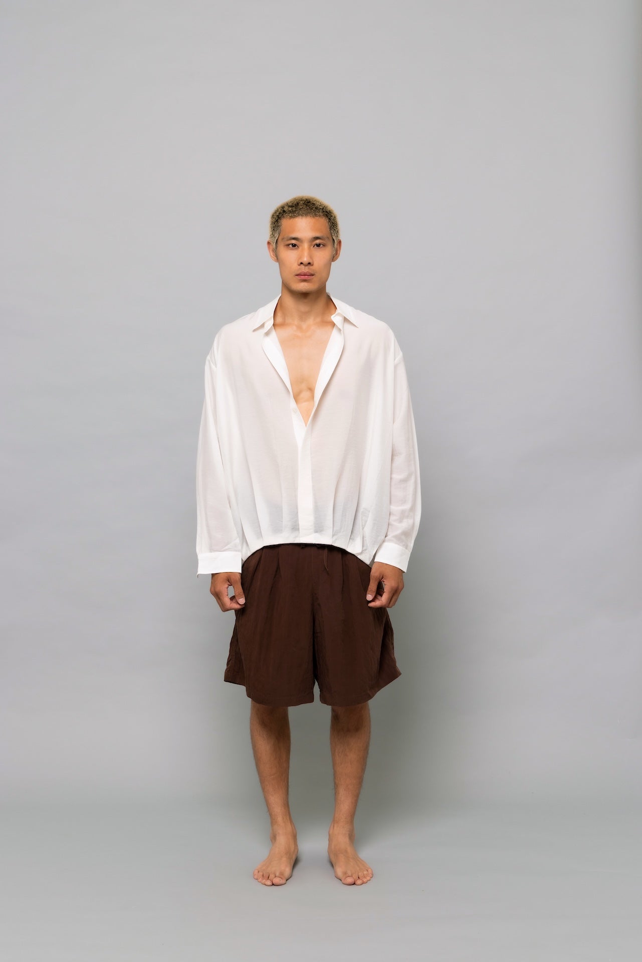 Fluid Cupro Jacket in White