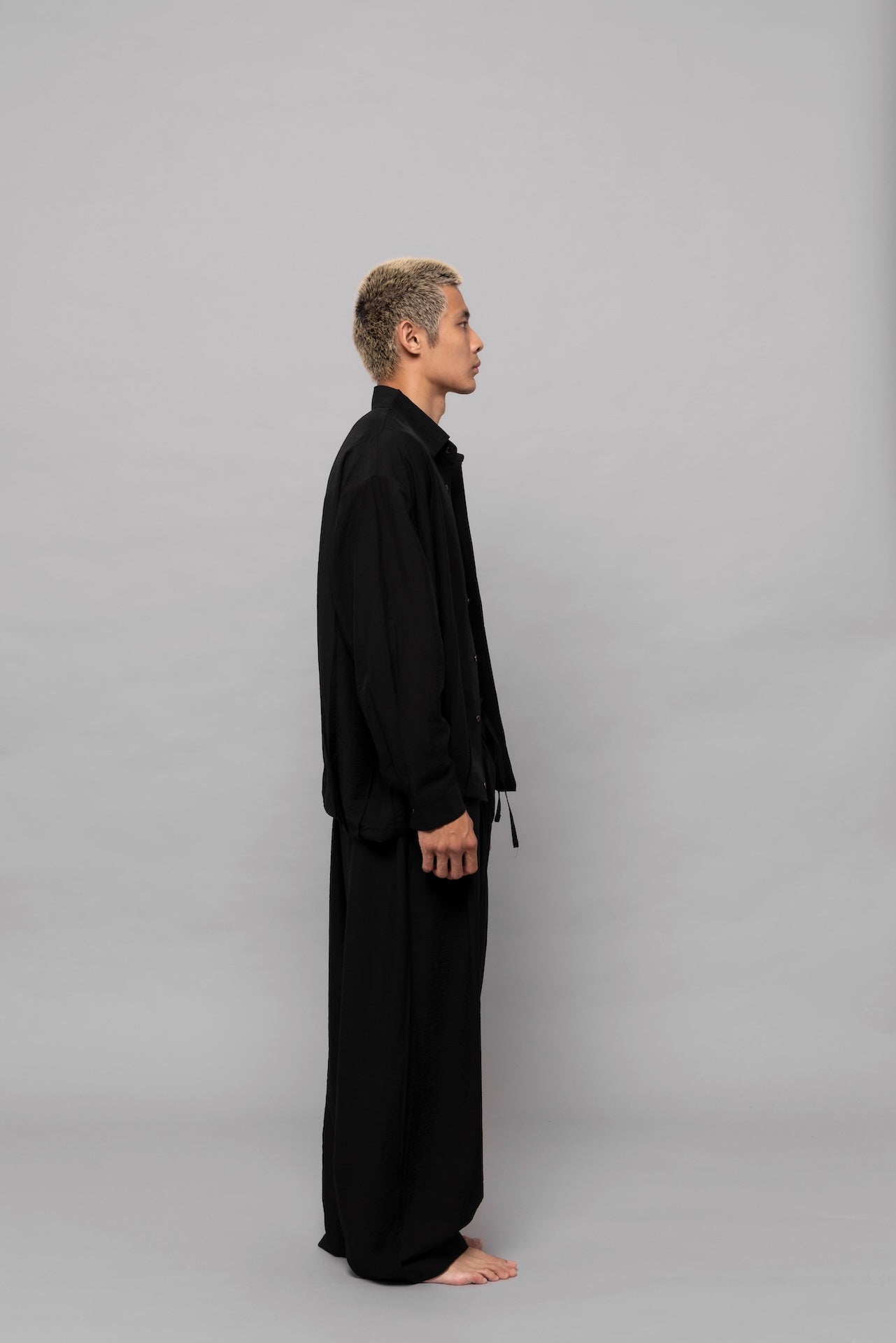 Fluid Cupro Jacket in Black