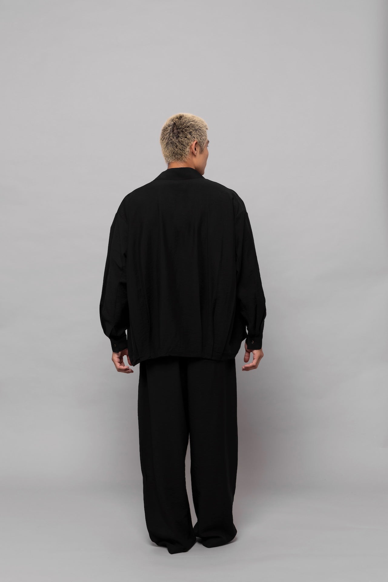Fluid Cupro Jacket in Black