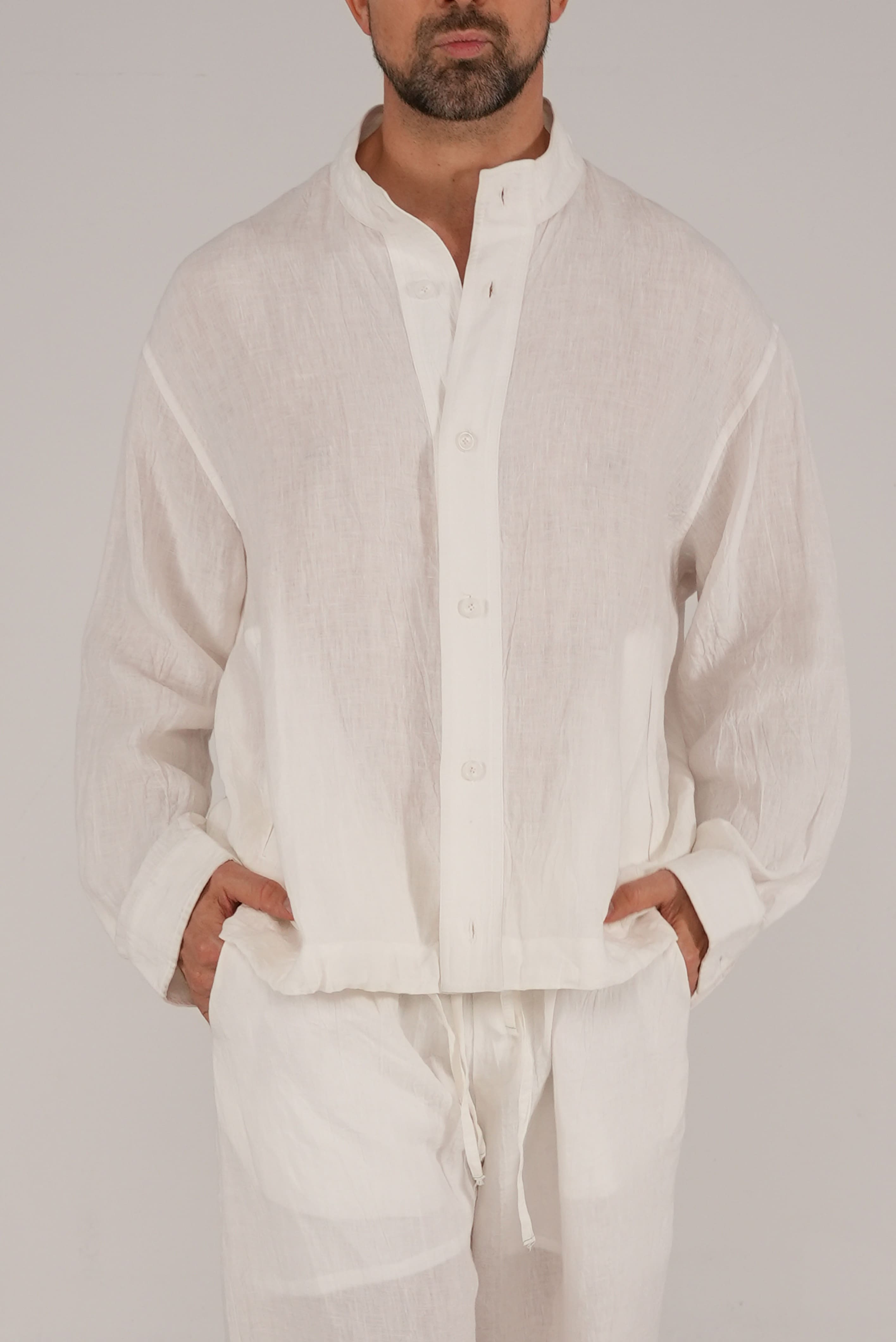Clean Linen Shirt in White