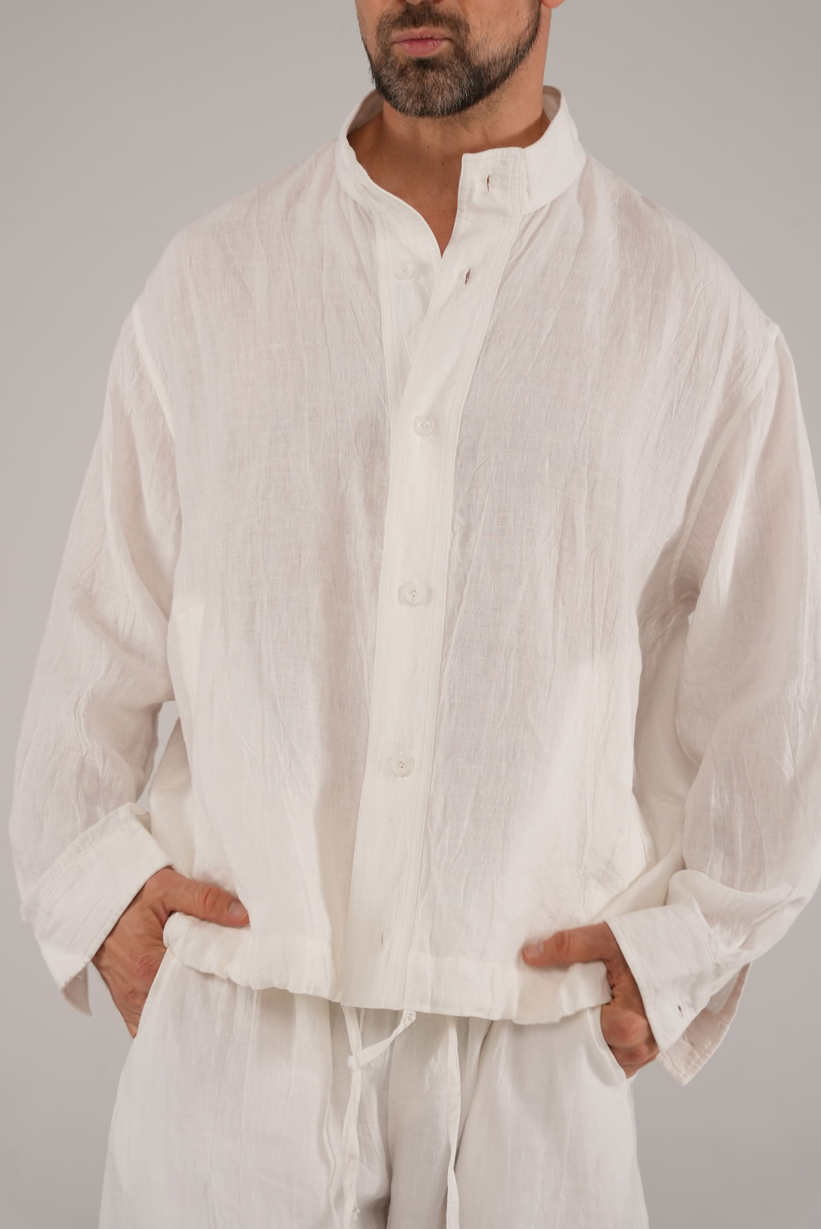 Clean Linen Shirt in White