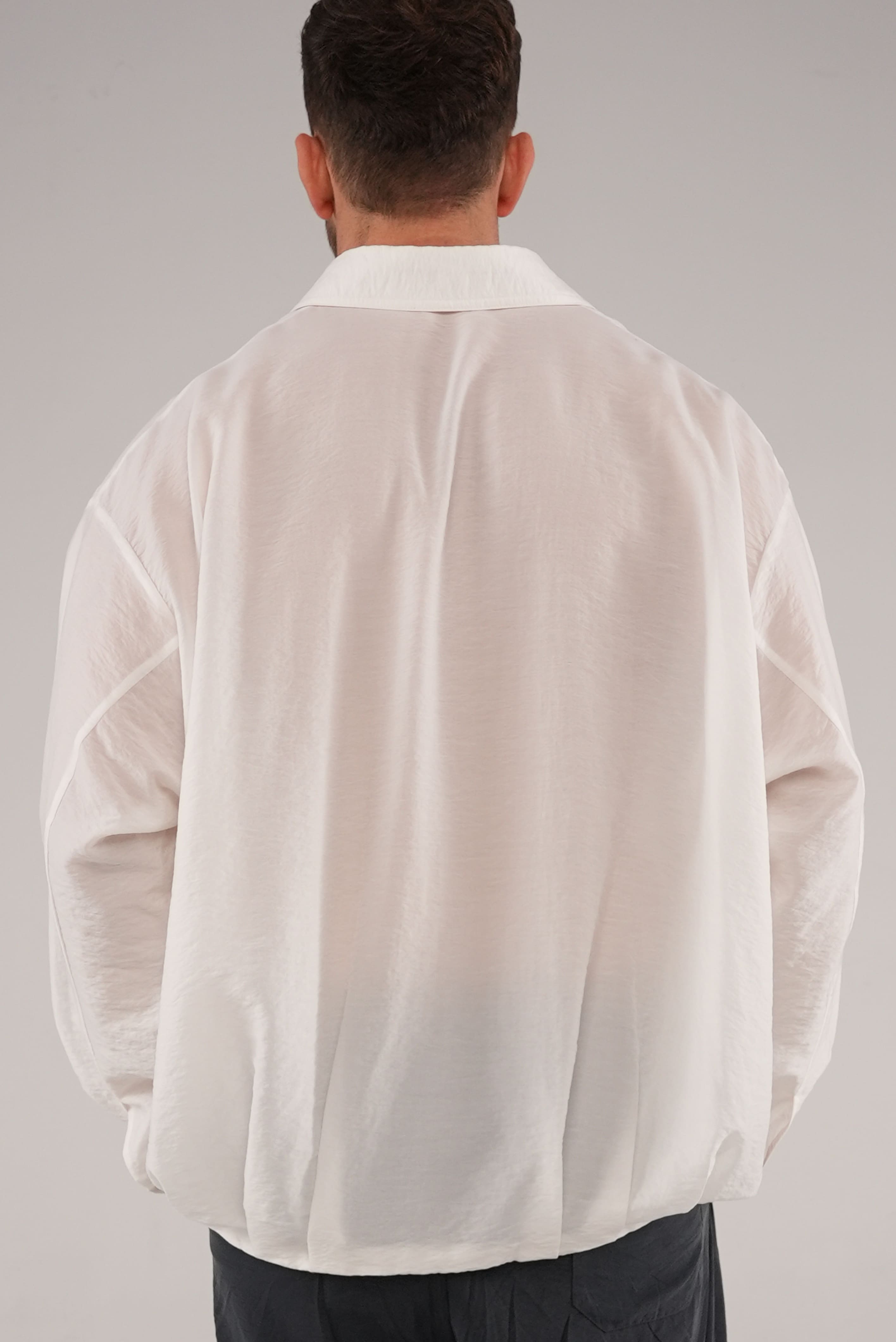 Fluid Cupro Jacket in White