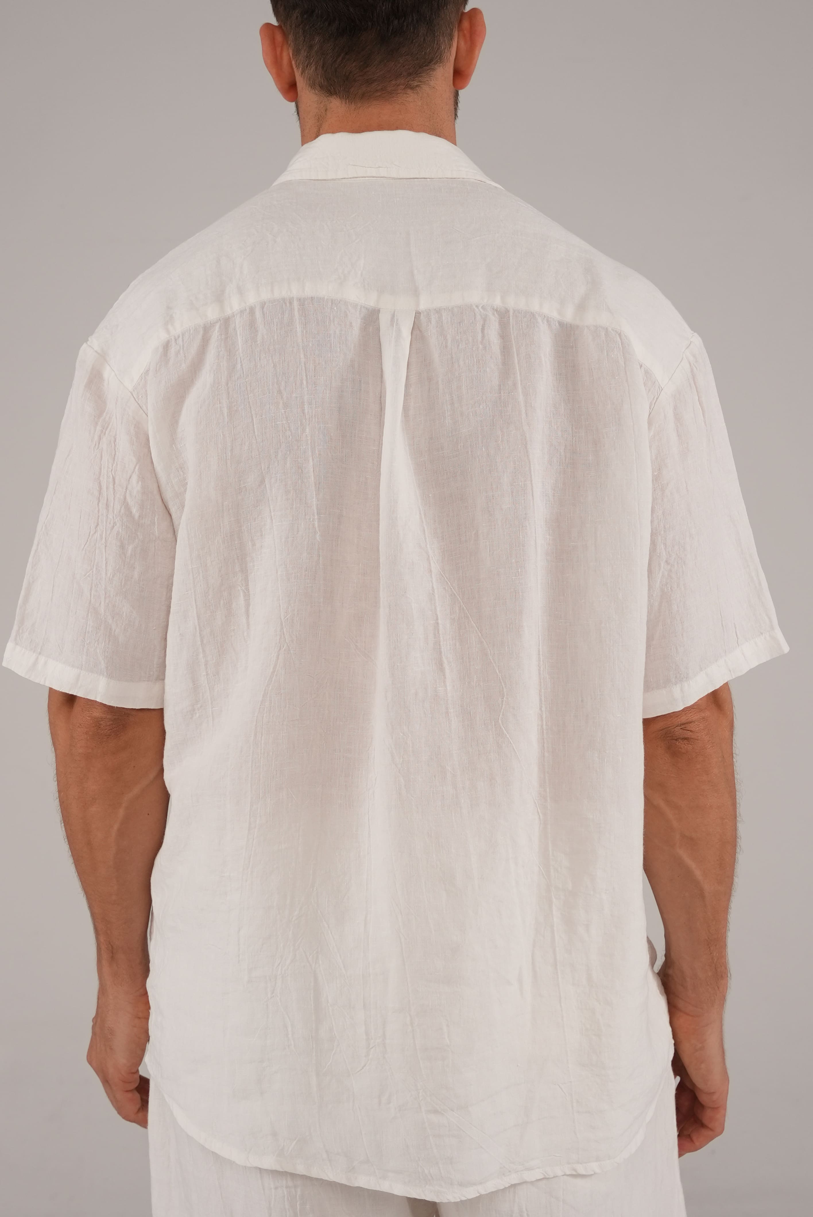 Light Linen Shirt in White
